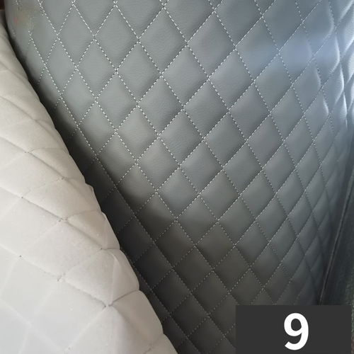 UK STOCK DIY Car Interior Faux Leather Fabric Sponge Quilted Embroidery Material - Picture 16 of 17