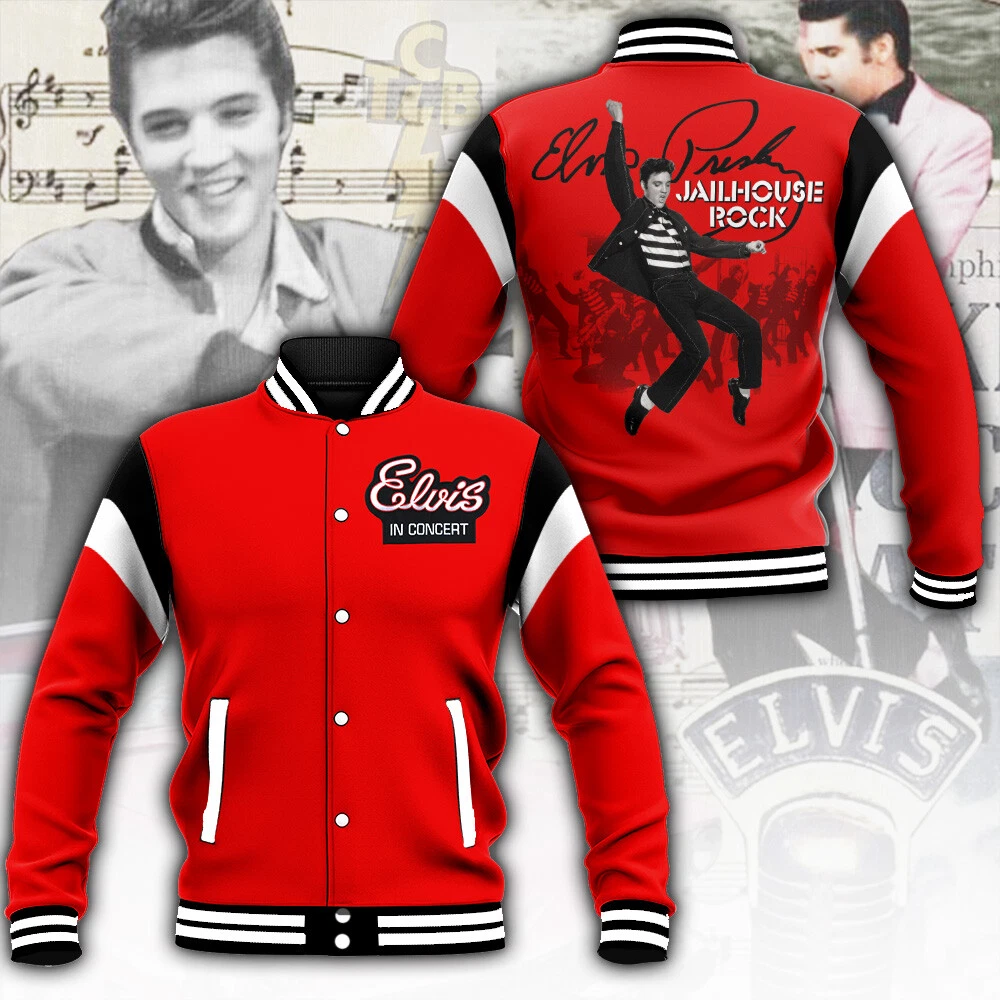 Elvis Presley Music Baseball Jacket For Fan