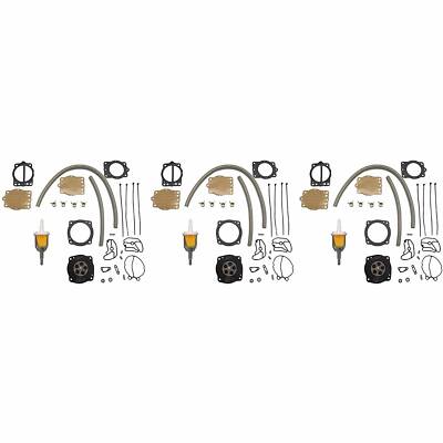 3X Carb Rebuild Kit For Kawasaki Jet Ski 900 1100 STX ZXI CDK-2 38-44mm