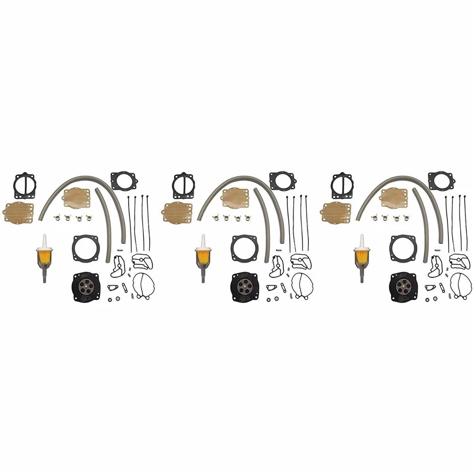 3X For Kawasaki Jet Ski Carburetor Rebuild Kit 750 900 1100 STX XIR ZXI - Image 2 of 4
