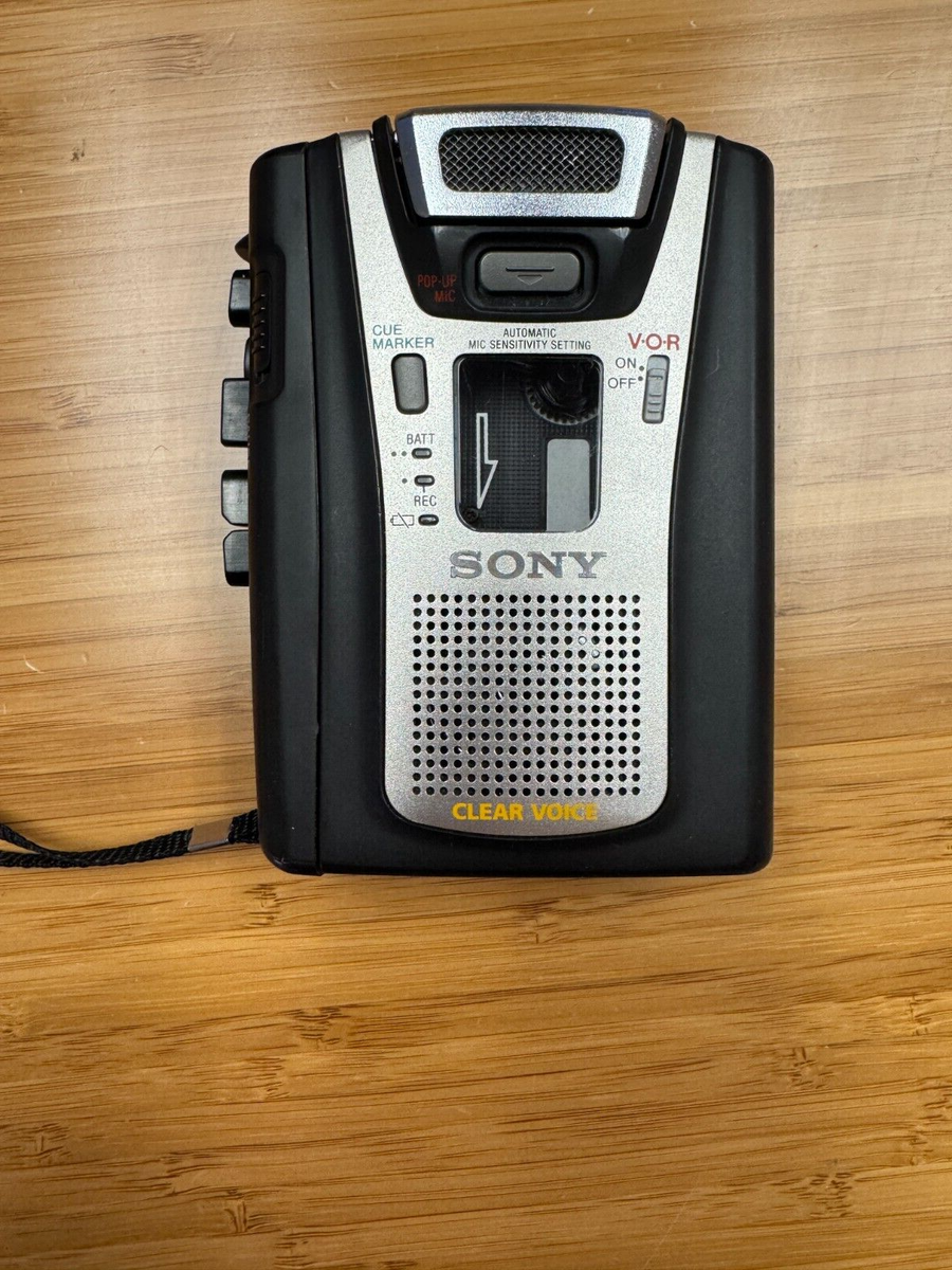 Vintage Sony TCM-465V Handheld Cassette Voice Activated Recorder