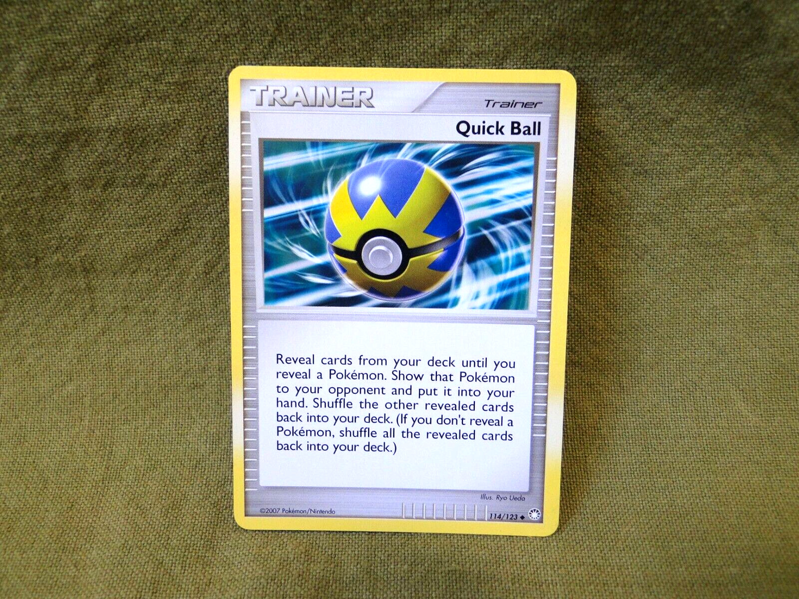 Pokemon Trading Card - Mysterious Treasures: Quick Ball 114/123