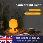 Gradual Sunset Mushroom Table Lamp Night Light Bedroom Bedside Living Room Decor