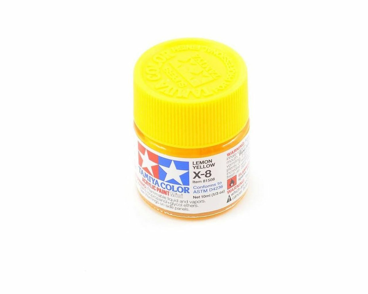 TAMIYA TAM81508 Acrylic Mini X8, Lemon Yellow | eBay