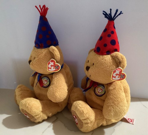 Ty's 20th Anniversary Beanie Beanie Bear Buddy Set - Seduta 16"" NUOVO - Foto 5 di 8