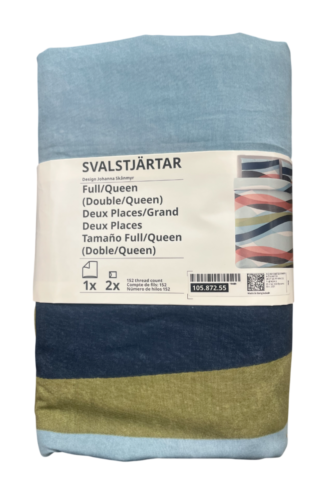 New IKEA SVALSTJARTAR Full/Queen Duvet Cover &Pillowcase Multicolor 105.872.55