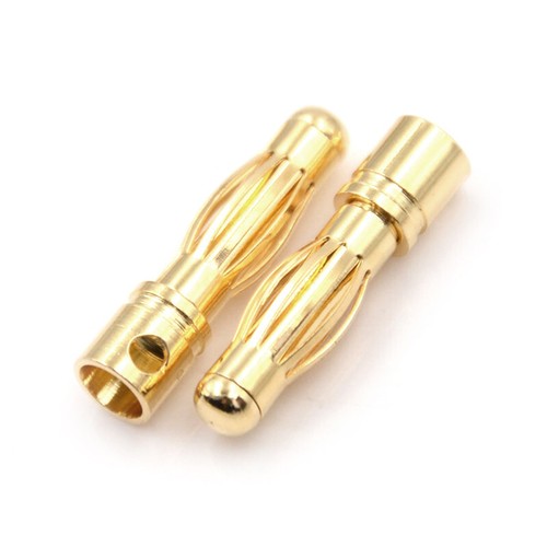 10Pair 4.0mm 4mm RC Battery Gold-plated Bullet Connector Banana Plug BDNS - Picture 5 of 6