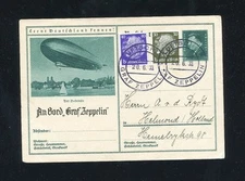 Zeppelin Sieger 216I 1933 Switzerland flight, Bordpost