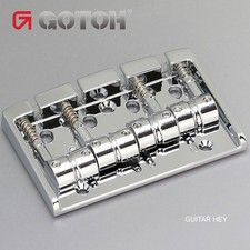 NEW Gotoh 404SJ-4 4-String Bass Bridge MULTI TONAL Steel Saddles - CHROME