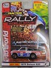 Auto World 2023 21 Rally World Stage 1975 Datsun 620 Pickup Fits AFX, NIP 11R