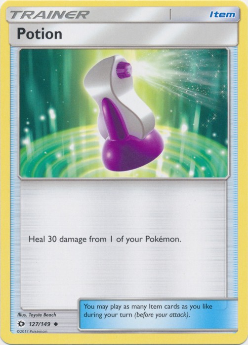 Potion - 127/149 - Uncommon (Hp) Sun and Moon Base Set - Trainer - Item Pokémon