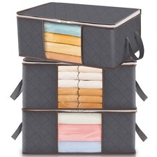 Lifewit 35L Clothes Storage Bags with Clear Window Foldable Underbed Clothes
