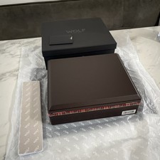 Wolf WM Brown Humidor Cigar Case Vegan Leather And Negroni Wool Lining - Brown