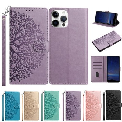 Flip Lifetree Wallet Phone Case for Samsung A32 A53 A73 A54 A12 A34 A33 Note 20