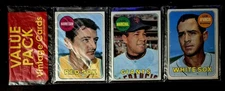 1969 Baseball Rack Pack 15 Topps baseball Cards. APARICIO. MARICHAL. HARRELSON