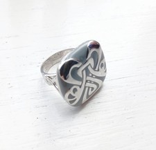 Vintage Silver Tone BIBA Logo