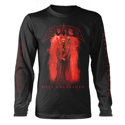 EVILE - HELL UNLEASHED (BLACK) BLACK Long Sleeve Shirt Small
