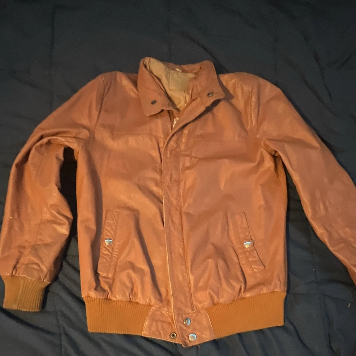 vintage leather jacket 38 products for sale | eBay