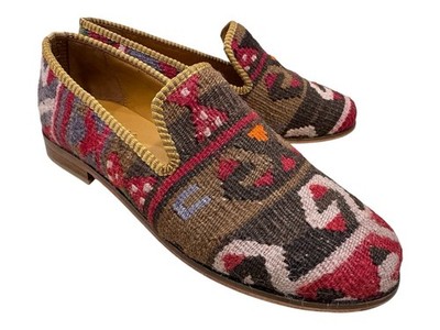 Handmade Rug Shoes US-11 (EU-44) (sole-hard leather. lining-lambskin) for Men