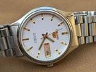 Vintage Seiko 5 Automatic 21 Jewels White Dial Japan Spare/Repair (460)