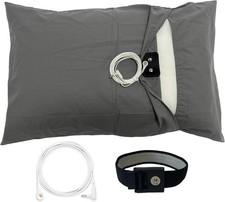 Grounding Bed Pillowcase Silver Fiber Natural Sleep with Ground Cord Wristband