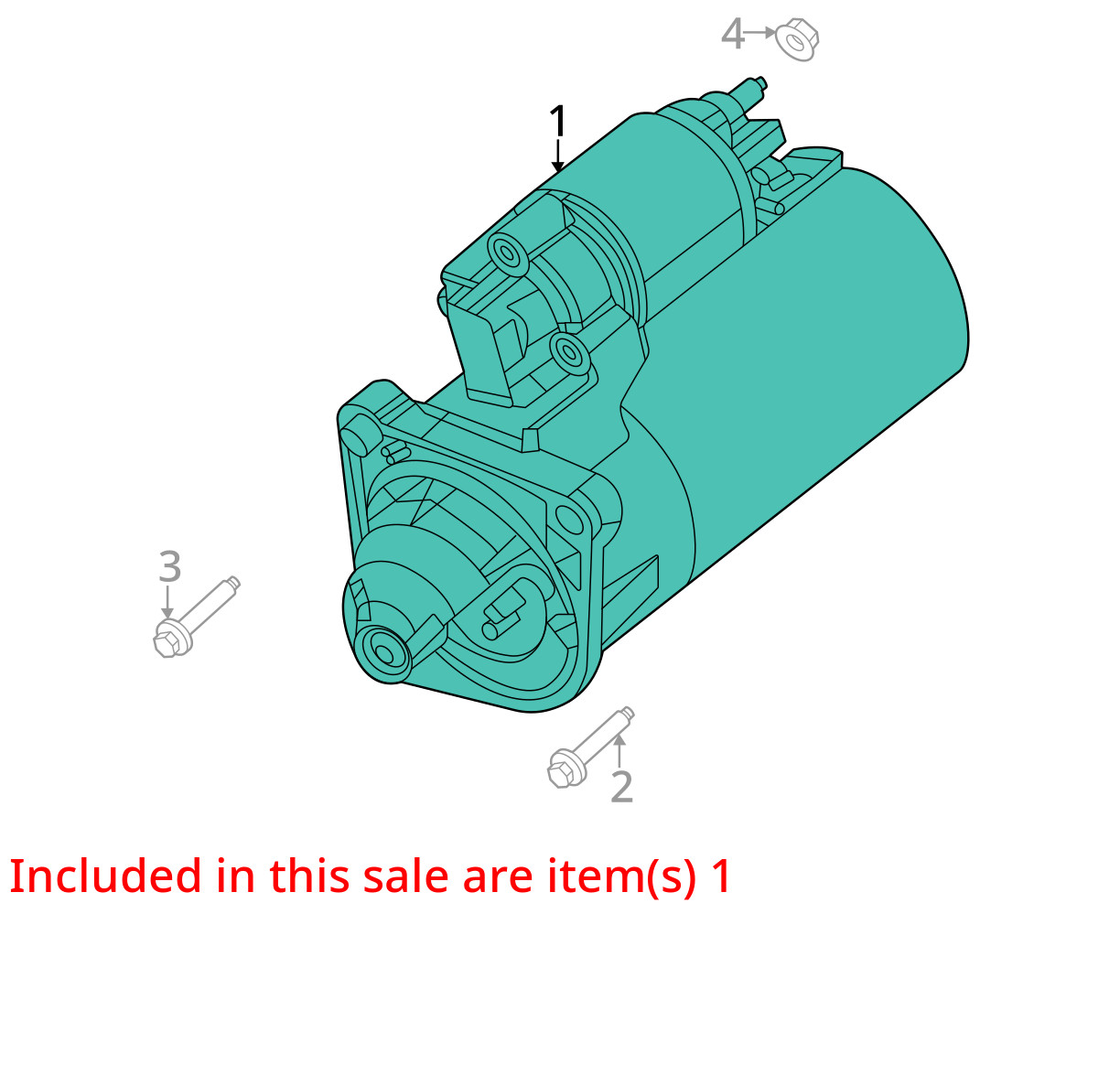 20 21 22 Jeep Wrangler 3.0L Starter Motor 1K OEM LKQ thumbnail 4