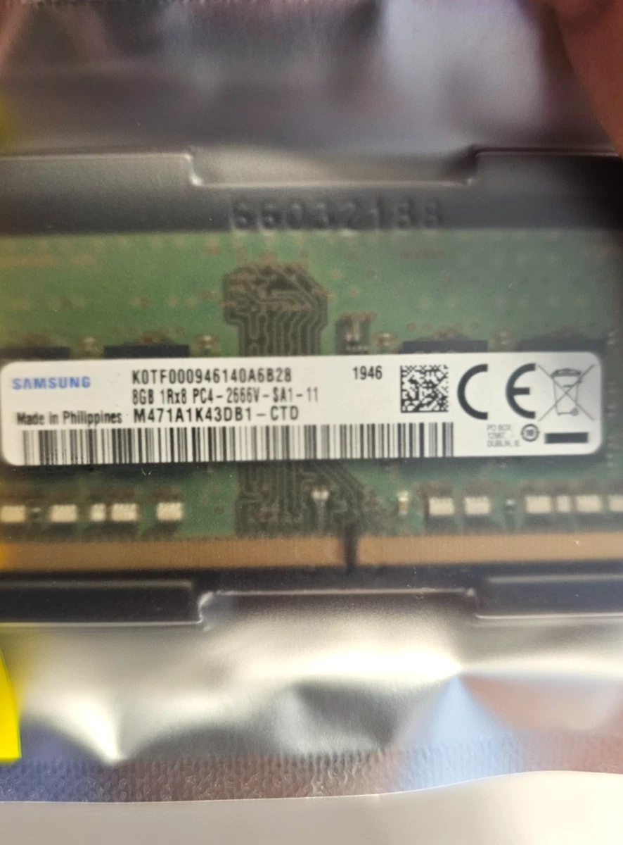 25+ Samsung PC4-21300 (DDR4-2666) Bus Speed Computer RAM 8 GB
