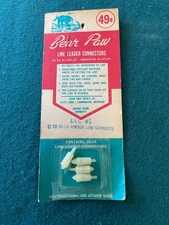 BearPaw Line Leader Connectors Vintage New. One pack.