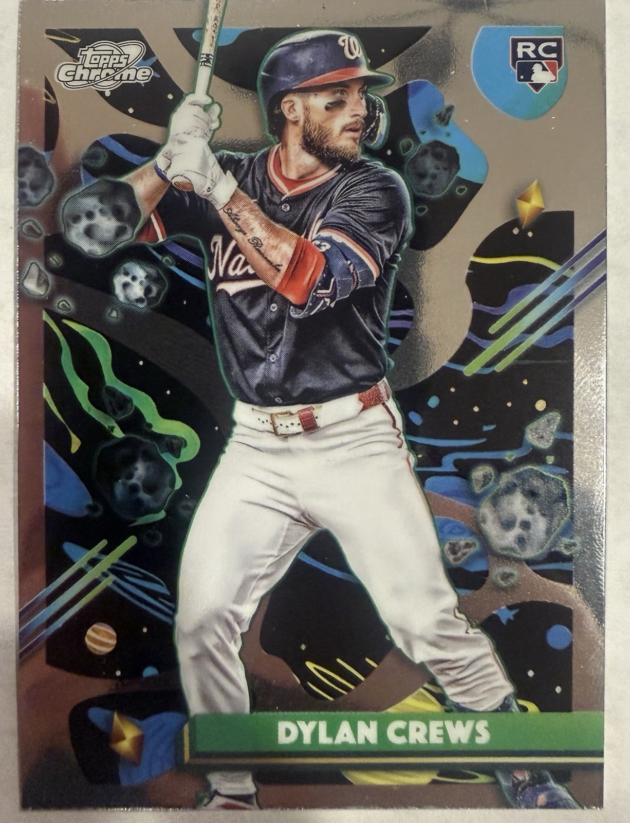 Dylan Crews 2025 Topps Cosmic Chrome RC Base #194 Washington Nationals