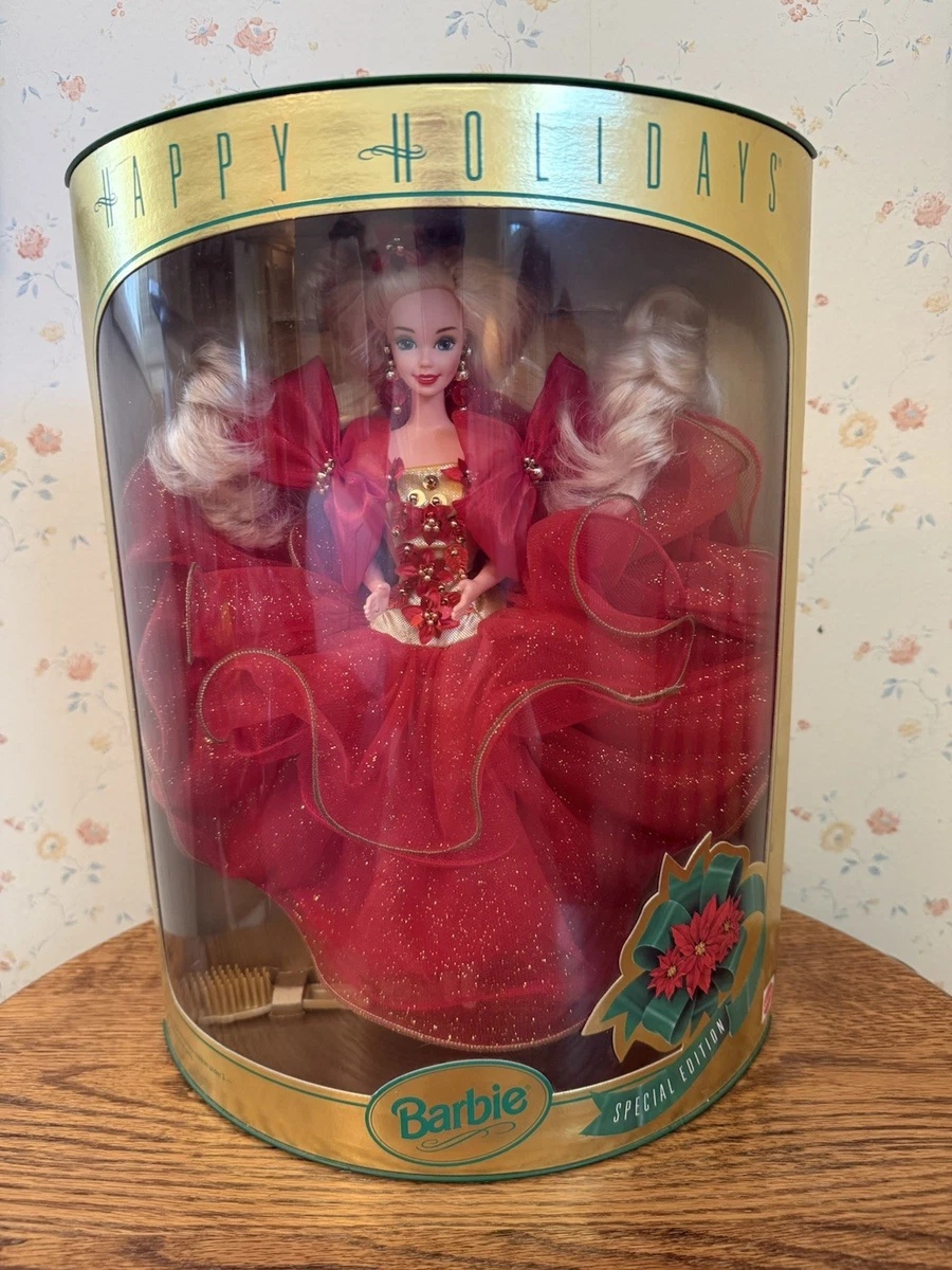Mattel Holiday Barbie 1993 Year Manufactured Barbie Dolls & Doll