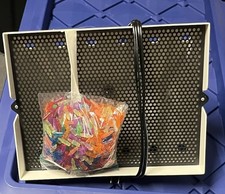 Lite-Brite Vintage 1978 Electric Light-Up Peg Art Board Toy w/ Colored Pegs