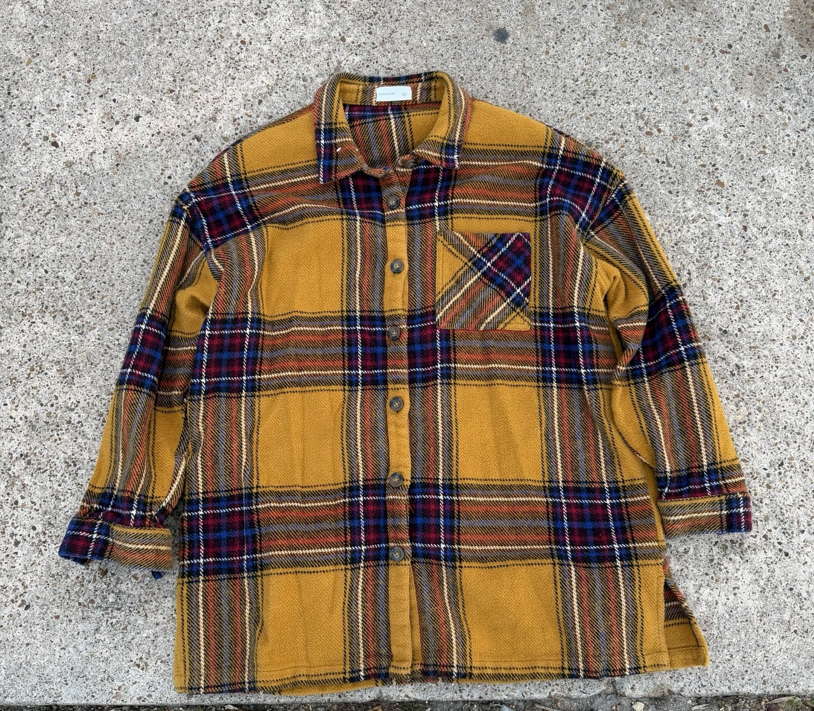 Flannel Bundle Size Large (5) Button Ups - image 1