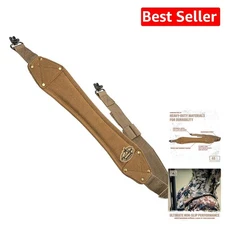 Rig Em Right Durable High Brass Gun Sling with Canvas Design & Non-Slip Padding