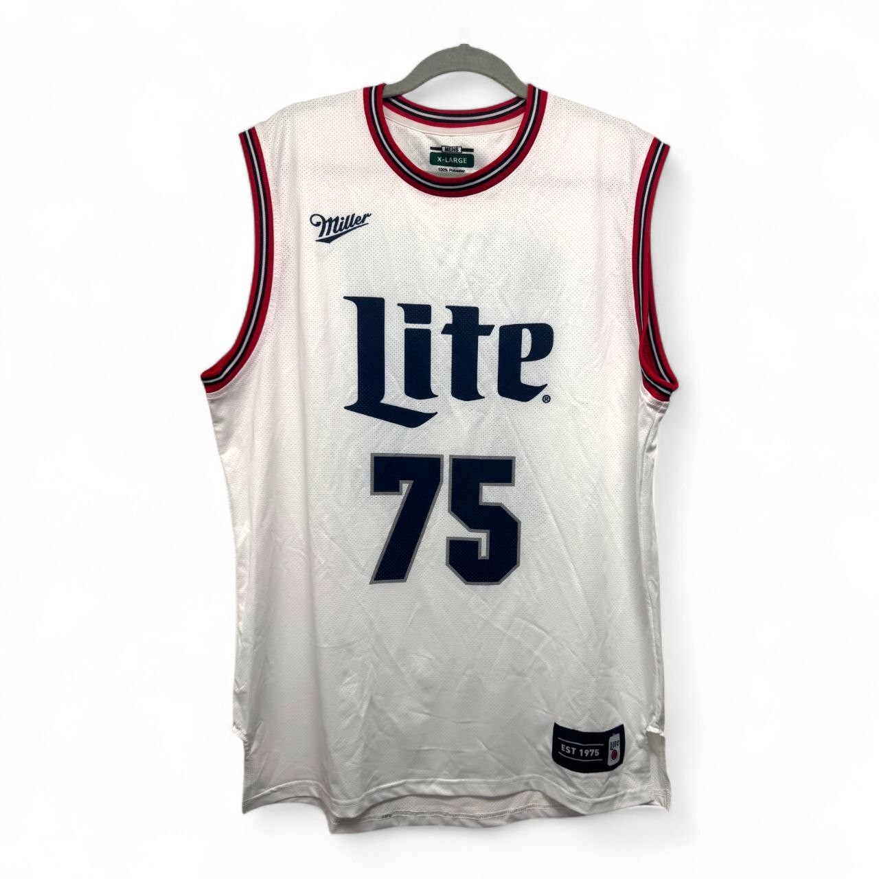 Miller Lite Men's Basketball Jersey #75 Men’s Size XL