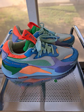 PUMA RS Low Top Lace-Up Running Sneakers Mesh Upper Rubber Outsole Colorblock