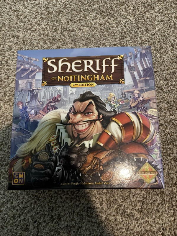 CMON: Sheriff of Nottingham (2nd Edition) Board Game. Open But Unused
