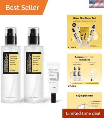 Brand New Snail 96 Power Mucin Essence 3.43oz & Retinol 0.%. Cream 0.3oz Gift...
