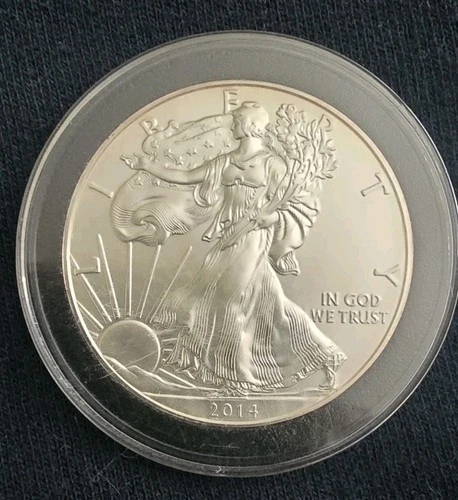 2014 WALKING LIBERTY AMERICAN EAGLE .999 FINE SILVER DOLLAR COIN 1oz. $1 USA