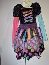 Halloween Witches Multicoloured Dress Aged 4/6 for Halloween Fancy Dress
