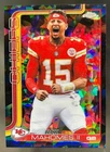 2025 Topps Chrome Sapphire Patrick Mahomes II SP Black Refractor SP VAR #/10