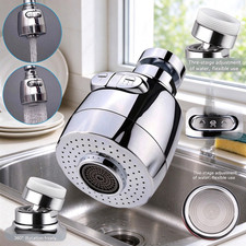 Swivel Faucet Aerator 360 Degree Kitchen Sink Sprayer Attachment 2 Pack