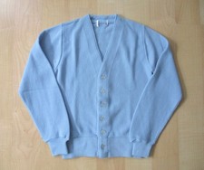 Vtg 60s 70s Sky Blue Acrylic Little Gentleman Cardigan Golf Sweater Boys S