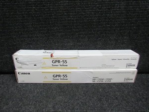LOT OF 2! GENUINE CANON GPR-55 (0484C003) YELLOW TONER