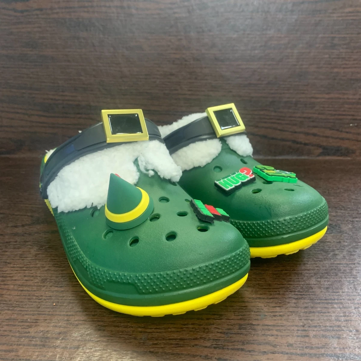 CROCS Unisex Bright Green Clog Sandals with Teal Flower Charm m9/w11 CROCS x LoveShackFancy CLOGS Size M9/W11 | eBay main image 2