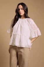 Oasis Ivory Blouse Womens Daywear Tops
