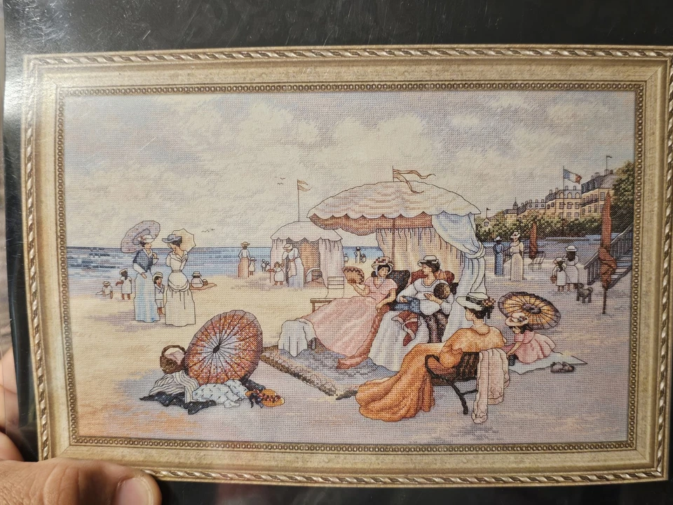 Bucilla Heirloom Collection A Day At The Beach Counted Cross Stitch Kit 45435 - Image 3 of 4
