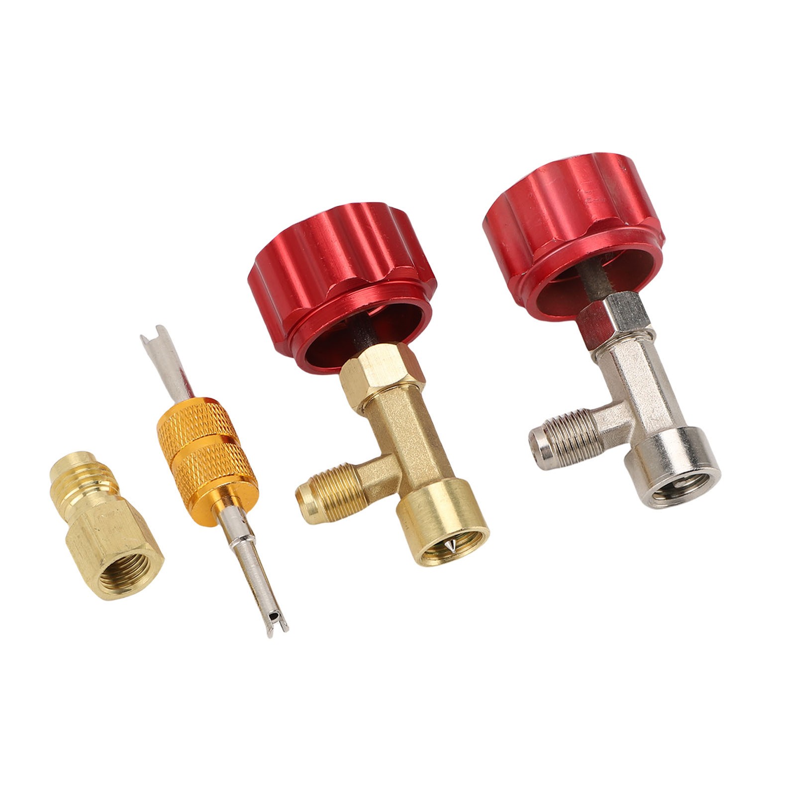 °R134a Can Tap Kit Refrigerant Dispenser With Valve Core Remover For Coolant