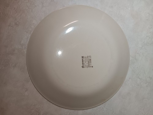 Corelle Bread Plate Country Violets Pattern 6.75" White with Blue Floral and Red - Picture 3 of 4
