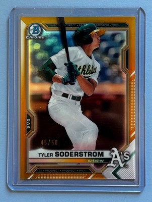2021 Bowman Draft Tyler Soderstrom Rookie Gold Refractor /50 ! SSP A s
