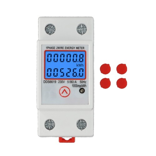 Single Phase LCD Energy Meter with Large Display and Backlight Feature
